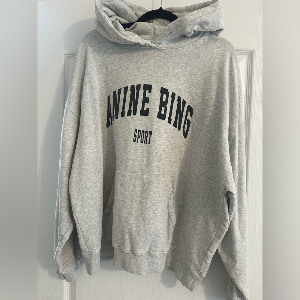 Anine Bing Sport Harvey Sweatshirt in Heather Grey